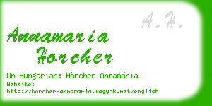 annamaria horcher business card