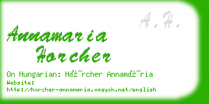 annamaria horcher business card